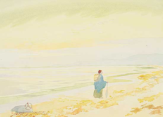 #1117 ~ Blomfield - Untitled - A Stroll Down the Beach [possibly Emily Carr]
