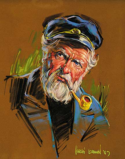 #1123 ~ Brown - Untitled - The Old Sea Captain