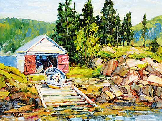 #1187 ~ Geddes - A Boat Ramp at Brighton, NL