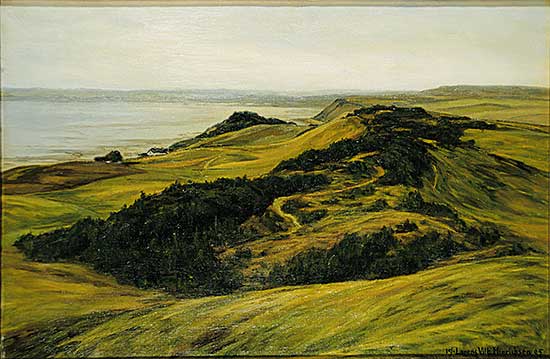 #1201 ~ Hinrichsen - Untitled - Rolling Hills on the Inlet