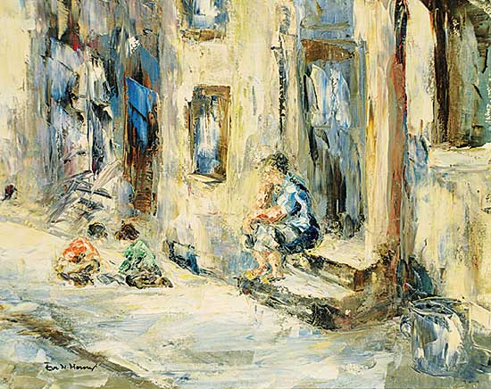 #1286 ~ Mossoni - Untitled - Watching the Children Play