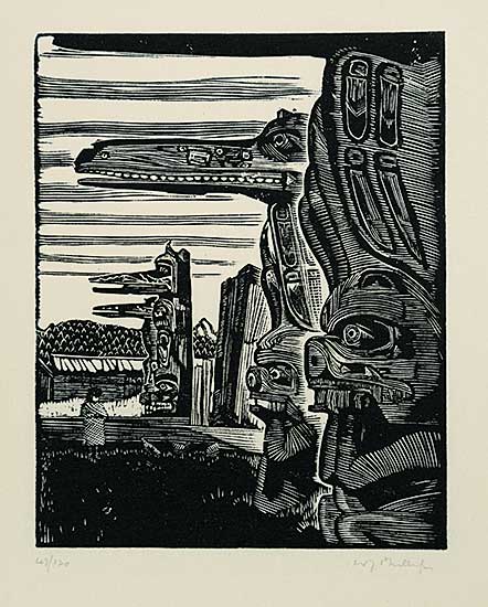 #1305 ~ Phillips - The Hoh-Hok House Posts at Karlukwees  #47/120