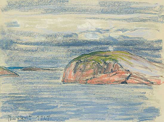 #1311 ~ Plaskett - Untitled - Halifax Harbour Scene