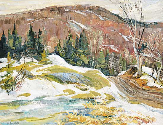 #1367 ~ Simpkins - Untitled - Winter Landscape