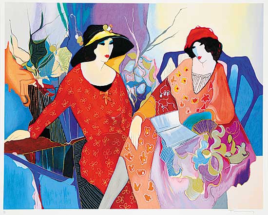 #1384 ~ Tarkay - Indigo Chapeau  #40/350