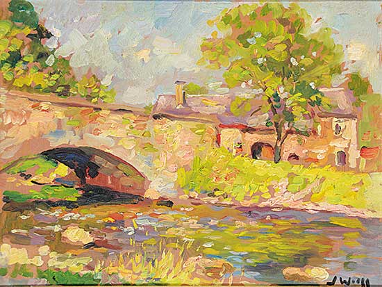 #1410 ~ Wolff - Untitled - Countryside Stream