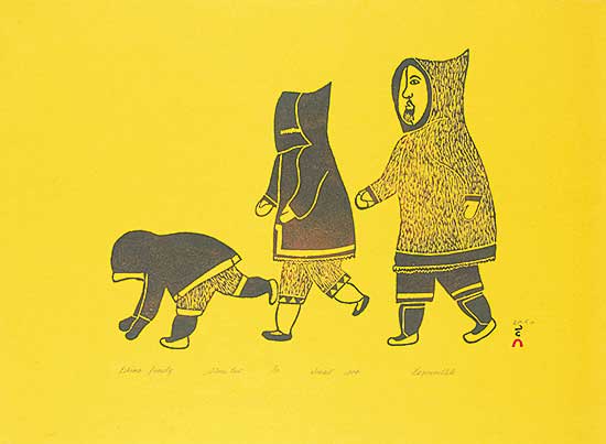 #79 ~ Pootoogook - Eskimo Family  #1/50