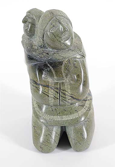 #85 ~ Qimirpik - Untitled - Sitting Mother and Child