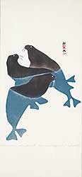 #70 ~ Inuit - Three Walrus  #40/50