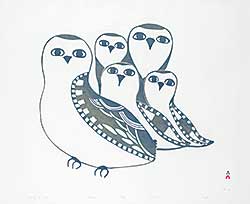 #84 ~ Inuit - Family of Owls  #48/50