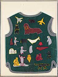 #103 ~ Inuit - Untitled - Figurative Felt Vest