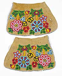 #325 ~ School - Pair of Wrap Around Moccasin Fragments