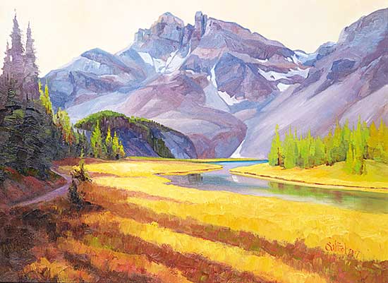 #79.2 ~ Saltiel-Marshall - Autumn Glow, The Towers, Mt. Assiniboine area B.C.