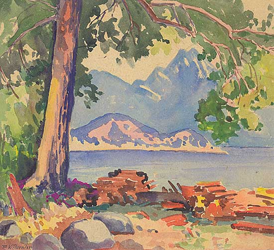 #93 ~ Thornton - Untitled - View of the Lake