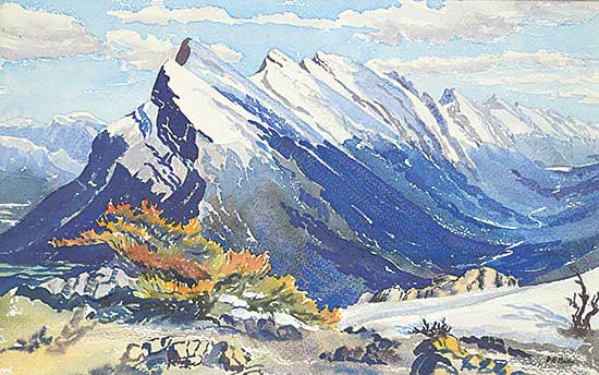#436 ~ Mackie - Untitled - Mountain Scene