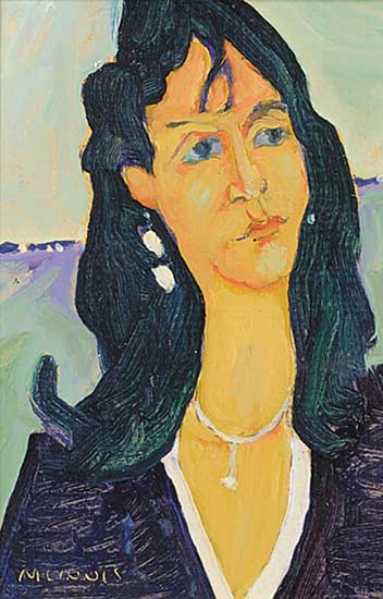 #445.2 ~ McInnis - Untitled - Prairie Icon #4 - Purple Figure