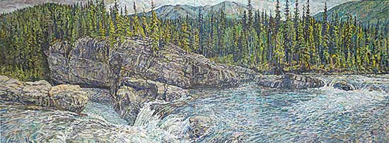 #460 ~ Rigaux - Untitled - Elbow Falls