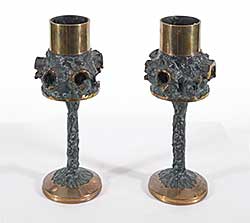#48 ~ Leadbeater - Abstract Candle Holders
