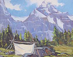 #101 ~ Whyte - Untitled - Sketching Tent in the Rockies