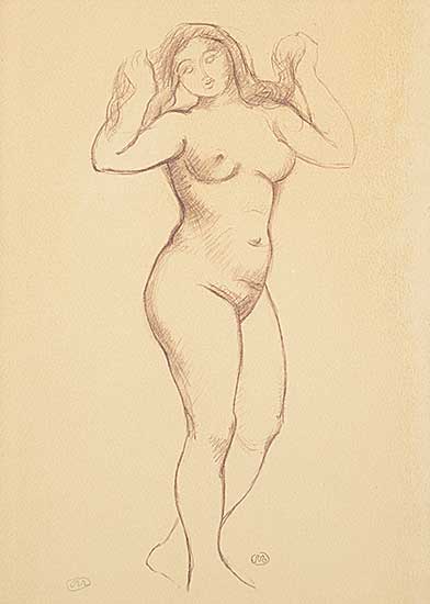 #1107 ~ Maillol - Untitled - Figure Study