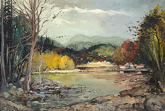 #1107.1 ~ Marich - Untitled - Landscape with Yellow Trees
