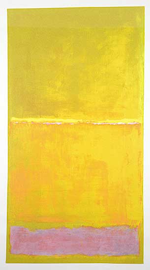 #1159 ~ Rothko - Untitled - Green, Yellow, Mauve