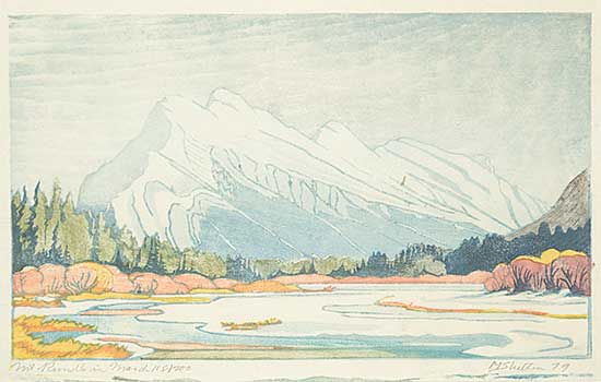 #1200 ~ Shelton - Mount Rundle in March  #118/200