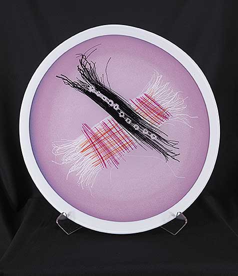 #1404 ~ Buick - Abstract Tartan Platter