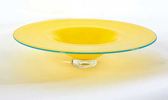 #1409 ~ Dale - Elegant Yellow Serving Dish
