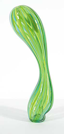 #1451 ~ Mossop - Green Shapely Vase