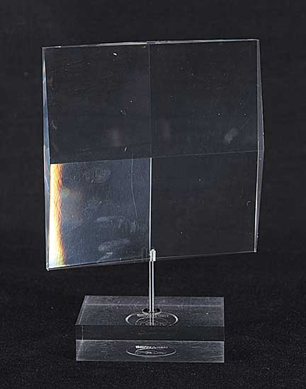 #1494 ~ Tasca - Objet d'Art - Prismatic Sculpture on Rotating Stand