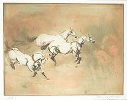 #1119 ~ Moti - Untitled - Running Horses  #E.A.
