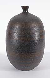 #1316 ~ Hasagawa - Tall Brown Striped Vase