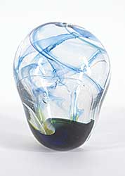 #1415 ~ Held - Blue Swirl Vase