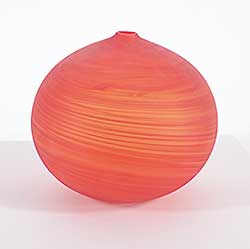 #1446 ~ Mossop - Red Swirl Globe