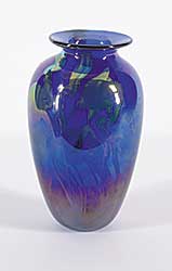 #1485 ~ Skookum - Deep Blue Medium Vase