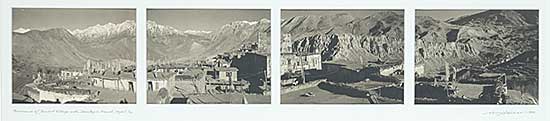 #1009 ~ Hauser - Panorama of Jharkot Village with Dhaulagiri Himal, Nepal  #1/21