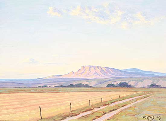 #44 ~ Gissing - Unitled - Butte View of Ft. MacLeod