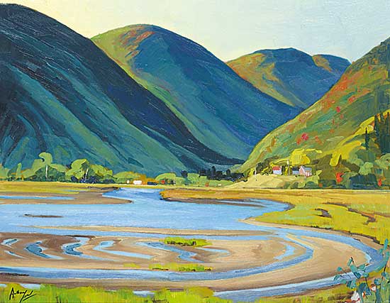 #61 ~ Law - Summer Morning, South Ingonish, Cape Breton, Nova Scotia