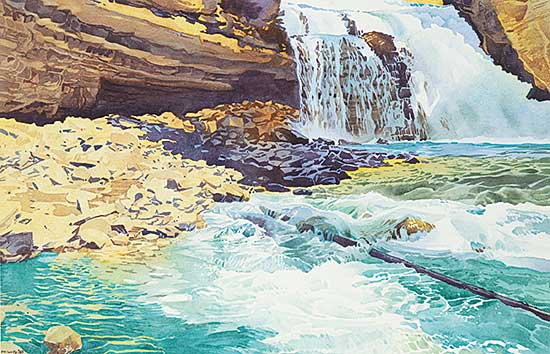 #87 ~ Phillips - Untitled - Cascading Waterfall