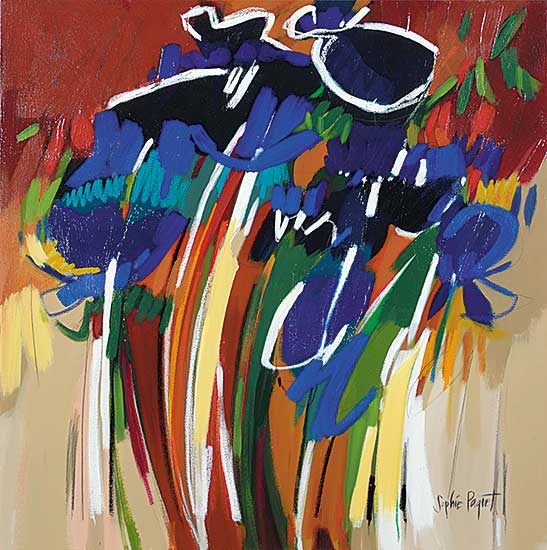 #475 ~ Paquet - Untitled - Blue Bouquet