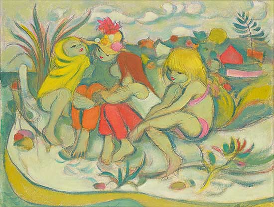 #512 ~ Winter - Untitled - Girls on the Beach