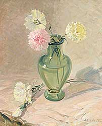 #64 ~ Leighton - Untitled - Pink and White Carnations