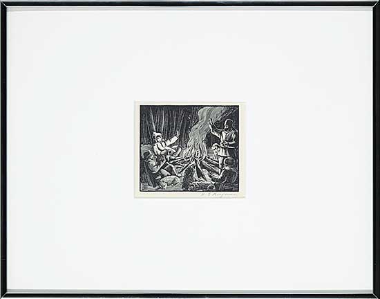 #1019 ~ Bergman - Untitled - By the Campfire