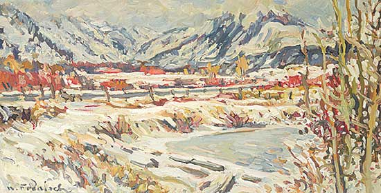 #1059 ~ Foedisch - Untitled - Winter River in the Mountains