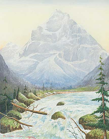 #1081 ~ Hutchins - Mt. Stephen, Rockies