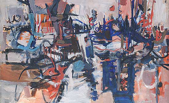 #1240 ~ Steele - Untitled - 1950's Abstract