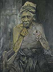 #1124 ~ Marth - Untitled - Old Man Smoking