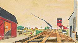 #1127 ~ McCargar - Untitled - Approaching Train