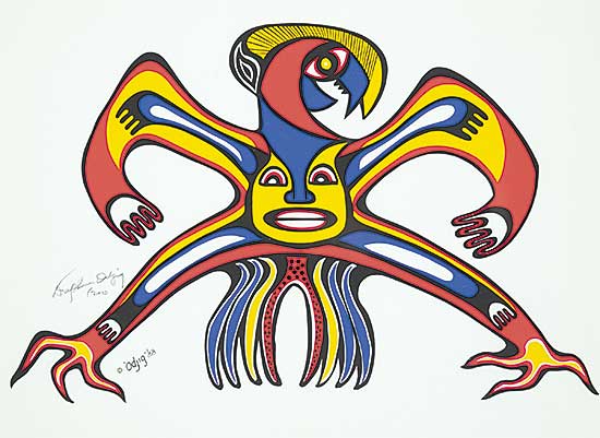#88 ~ Odjig - Untitled - Spirit of the Mighty Thunderbird